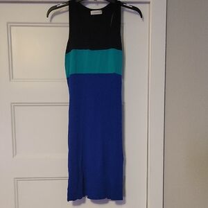 Calvin KLEIN Colorblock Sleeveless Dress
